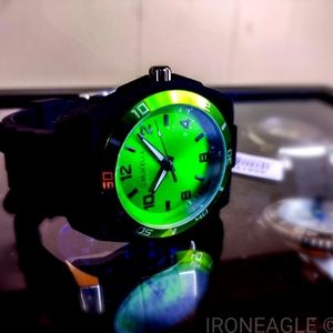 Caravelle By Bulova Metallic Green Dial Watch